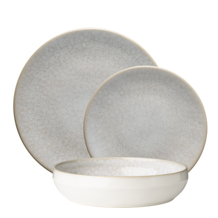 Set d'assiettes en céramique 18 pièces - Gaya Elements Lumina North