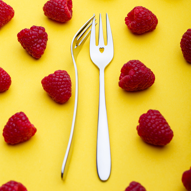 Fourchettes à gâteau avec cœur 6 pièces | Love Cutlery