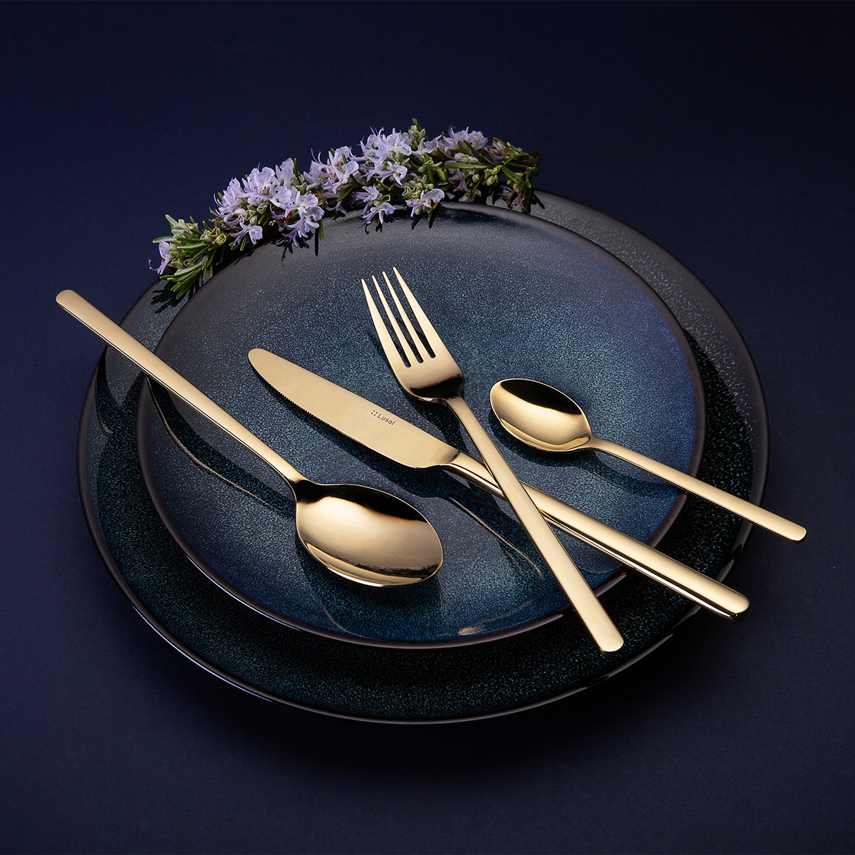 Set de couverts de 16 pcs – Sofia PVD Champagne