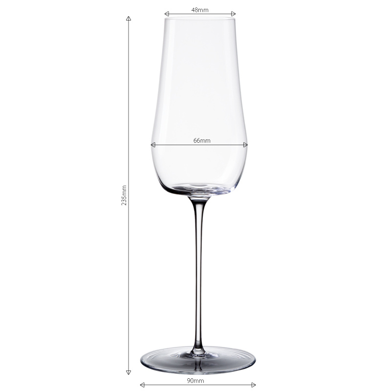 Flûtes à champagne 220 ml lot de 2 – Green Wave Platinum Line Lunasol II