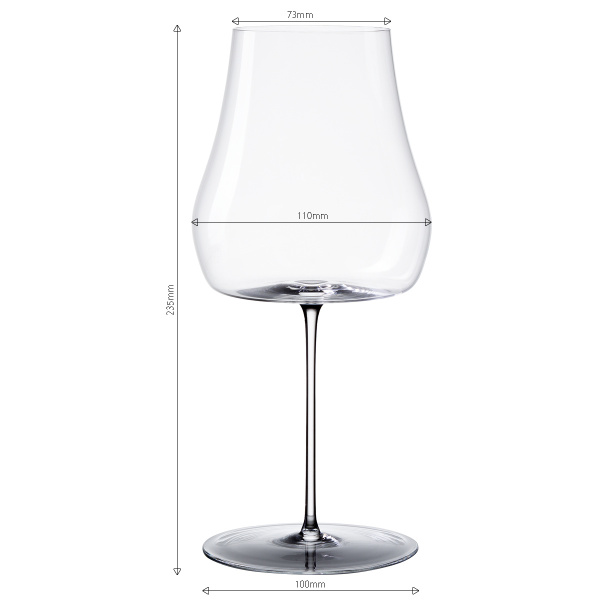 Verres à vin rouge 530 ml lot de 2 – Green Wave Platinum Line Lunasol II