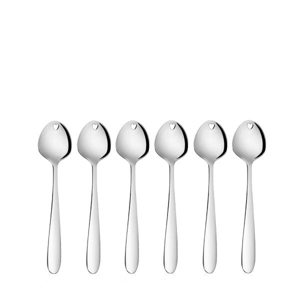 Cuillères à glace avec cœur set 6 pièces - Love Cutlery