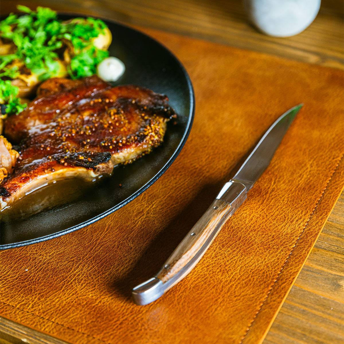 Couteaux à steak en coffret bois set 6 pièces - Basic