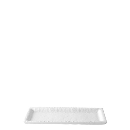 Plateau blanc moyen 24,4×9,8 cm | Elements Flow