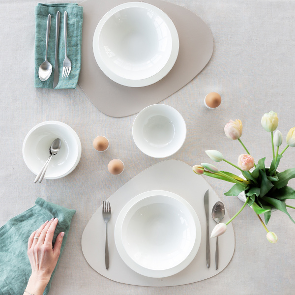 Service en porcelaine 16 pièces | Premium Platinum Line
