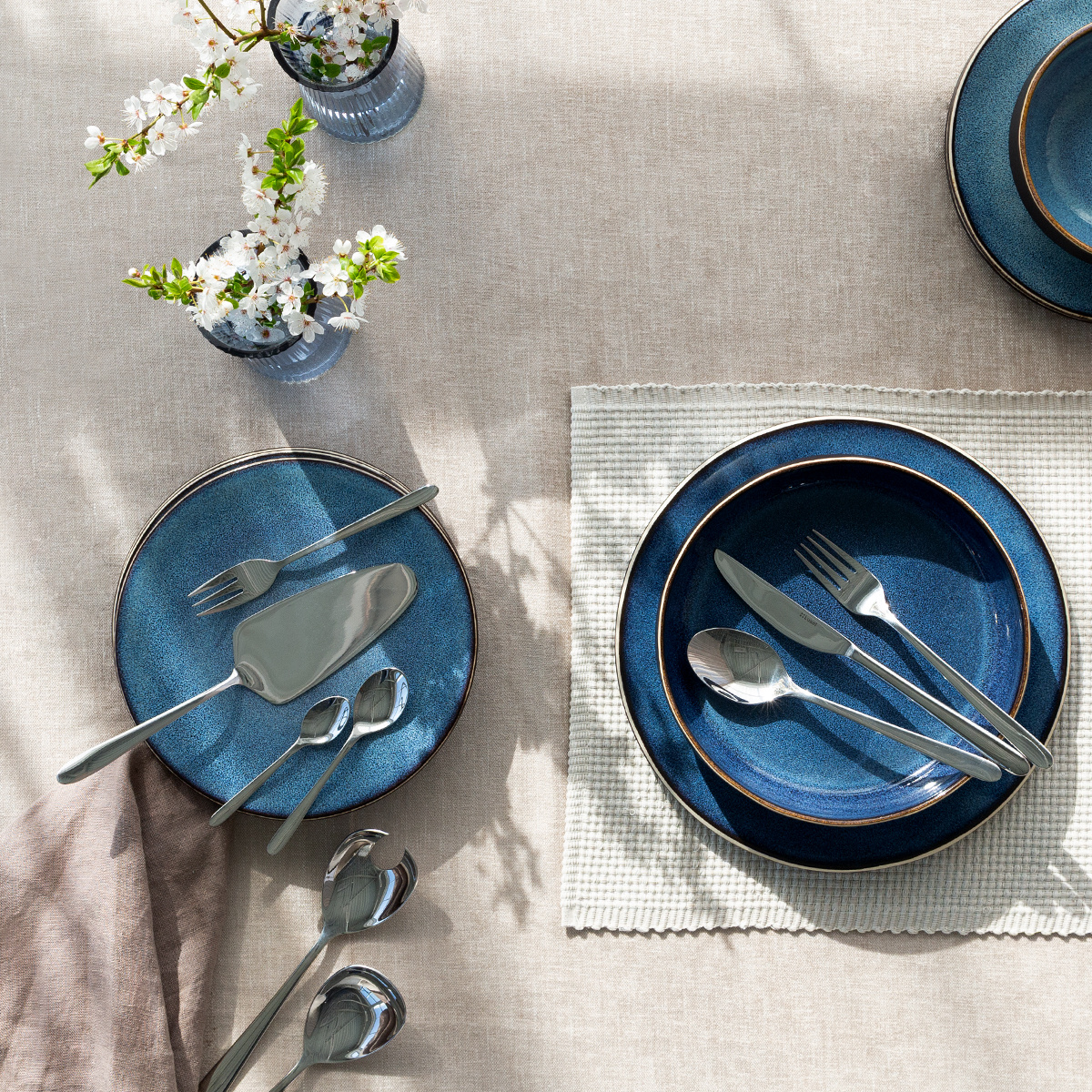 Set d'assiettes en céramique 18 pièces – Gaya Elements Night Terra