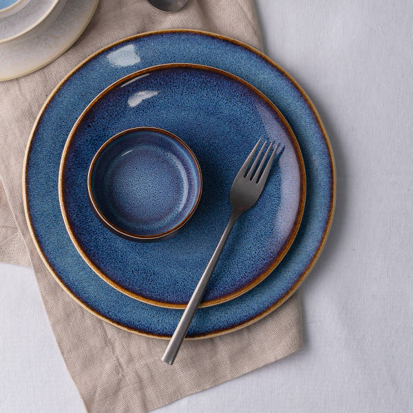 Set d'assiettes en céramique 18 pièces – Gaya Elements Night Terra