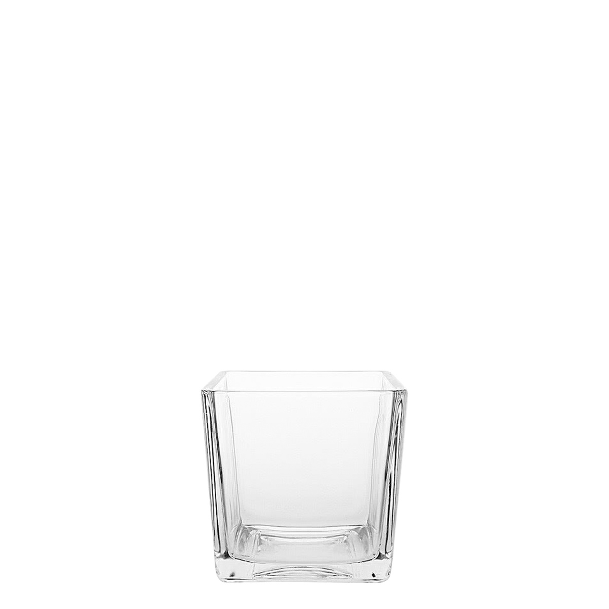 Vase Quadro 8 x 8 x 8 cm — Basic Glas