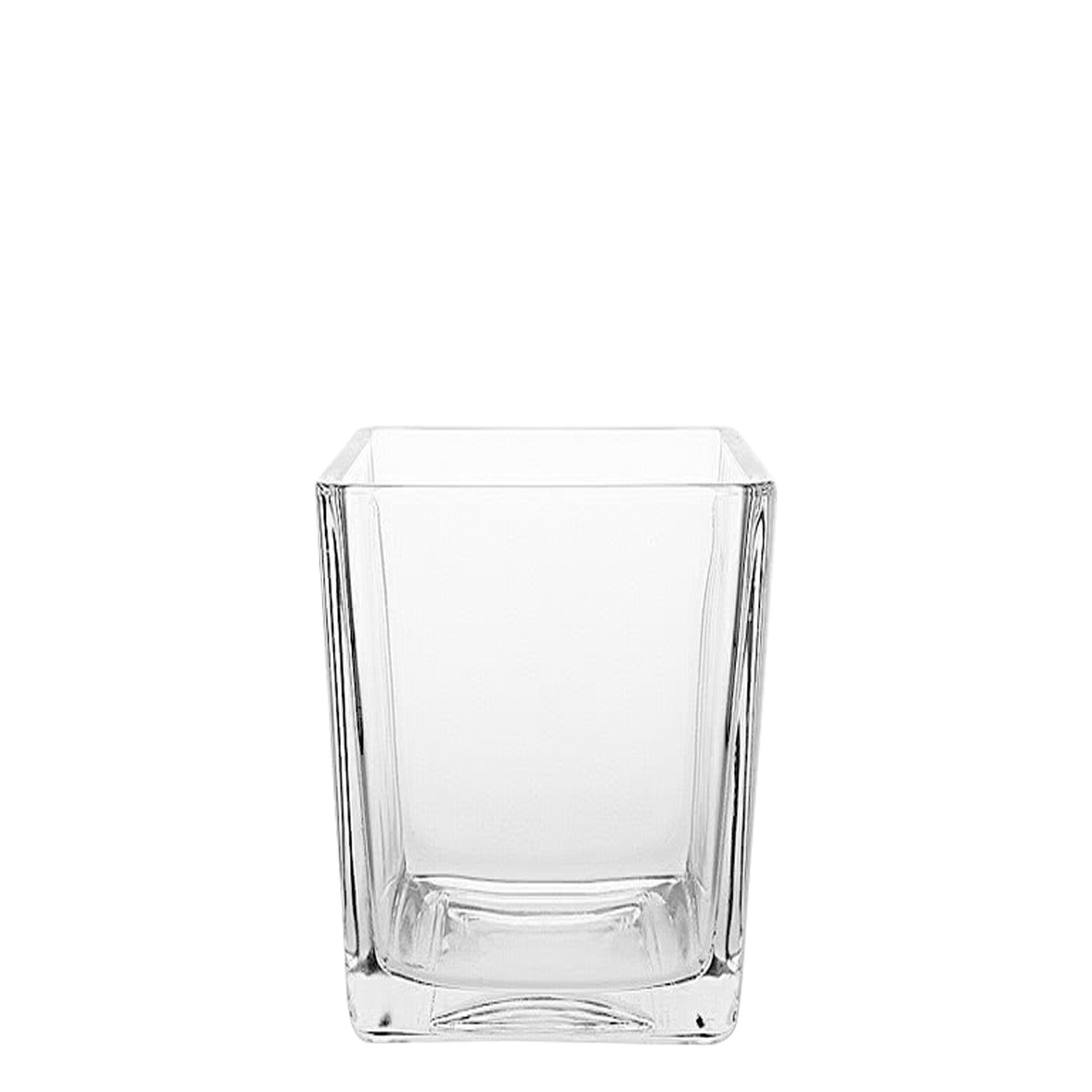 Vase Quadro 10 x 10 x 15 cm — Basic Glass