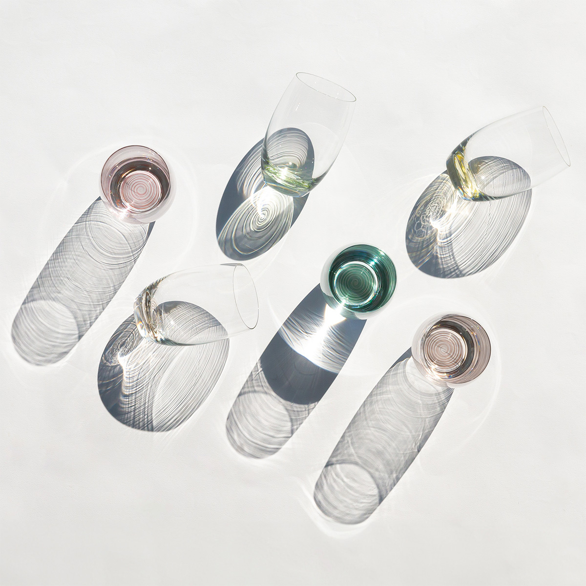 Verres Tumbler 460 ml fond coloré 6 pcs | Optima