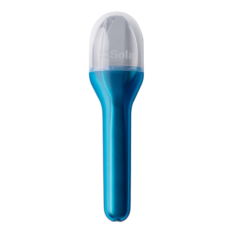 Set de couverts 3 pièces dans un étui bleu - To Go - Stay Safe