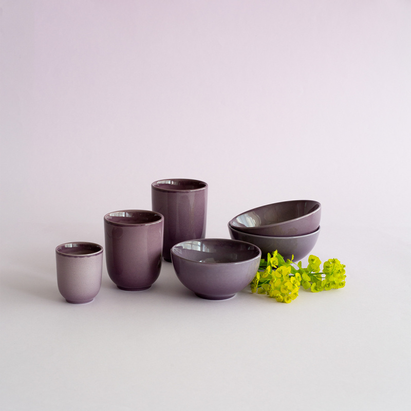 Tasse sans anse 220 ml | Gaya Solatelier Aubergine