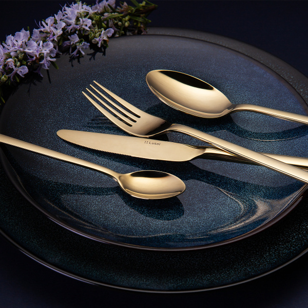 Set de couverts de 16 pcs – Sofia PVD Champagne