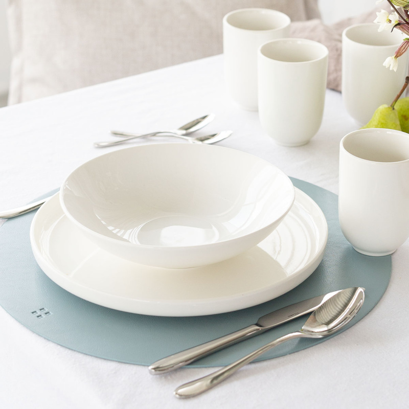Set en porcelaine 16 pcs — Gaya Atelier blanc
