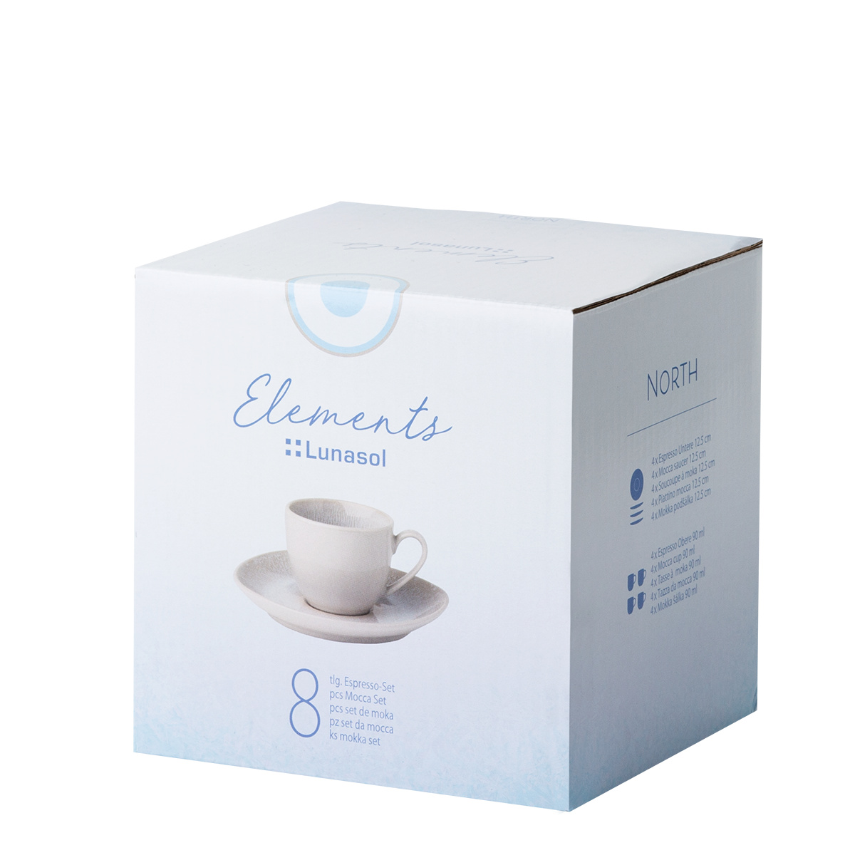 Service à mokka 8 pièces 90 ml – Elements North Organic