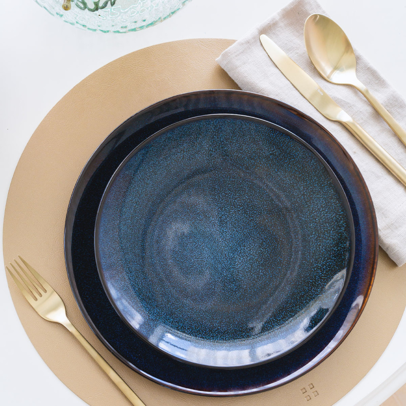 Service en porcelaine 20 pièces - Gaya Atelier Night Sky Lunasol