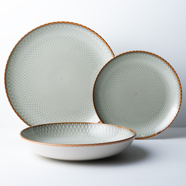 Assiette creuse Coupe 23 cm set de 4 - Elements Day Mandala