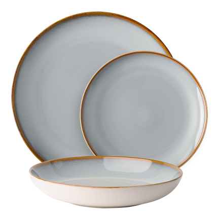 Set d'assiettes en céramique 12 pièces – Elements Day