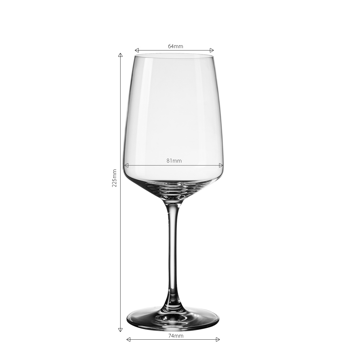 Verres à vin blanc 400 ml set de 4 - Century Glas Lunasol