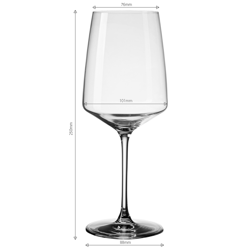 Verres à vin 810 ml lot de 4 - 21st Glas Lunasol META Glass