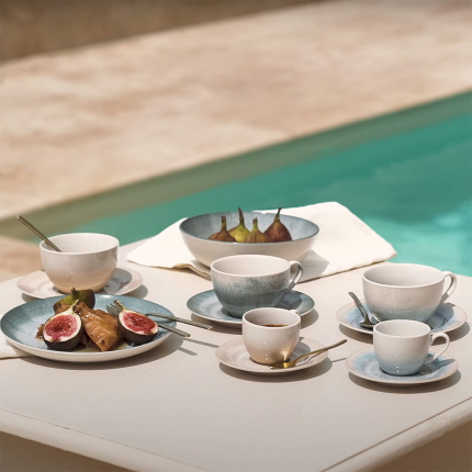 Service à café 8 pièces | Vulcano Sand la brise