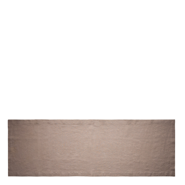 Chemin de table en lin bronze 50 x 140 cm - Gaya Ambiente