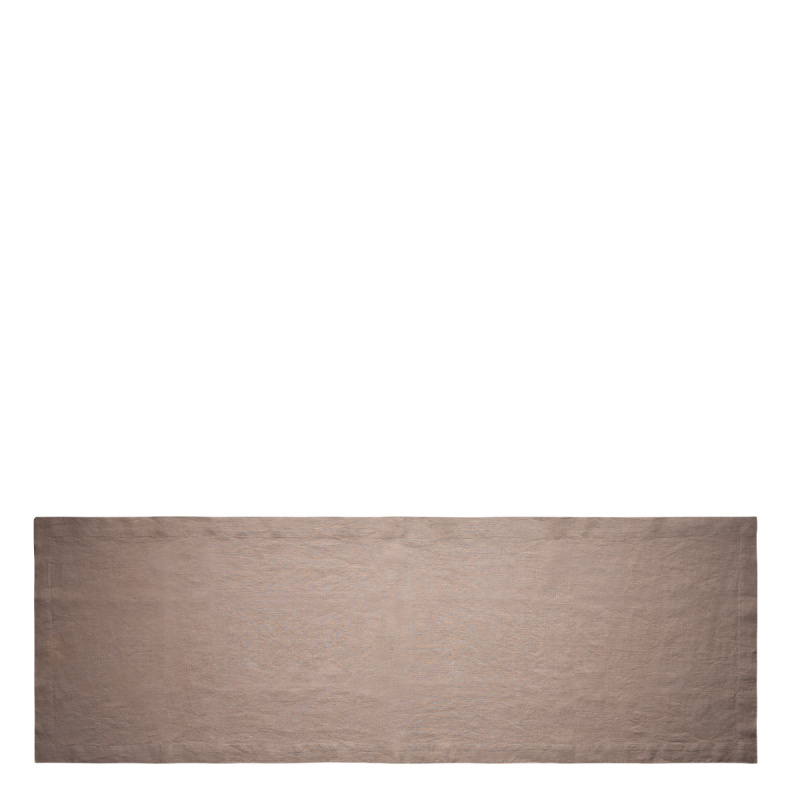 Chemin de table en lin bronze 50 x 140 cm - Gaya Ambiente