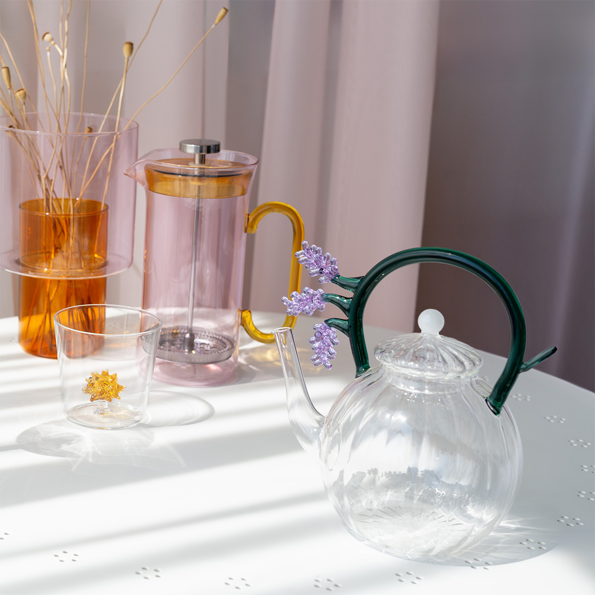 Théière avec motif lavande 1 l | Ichendorf