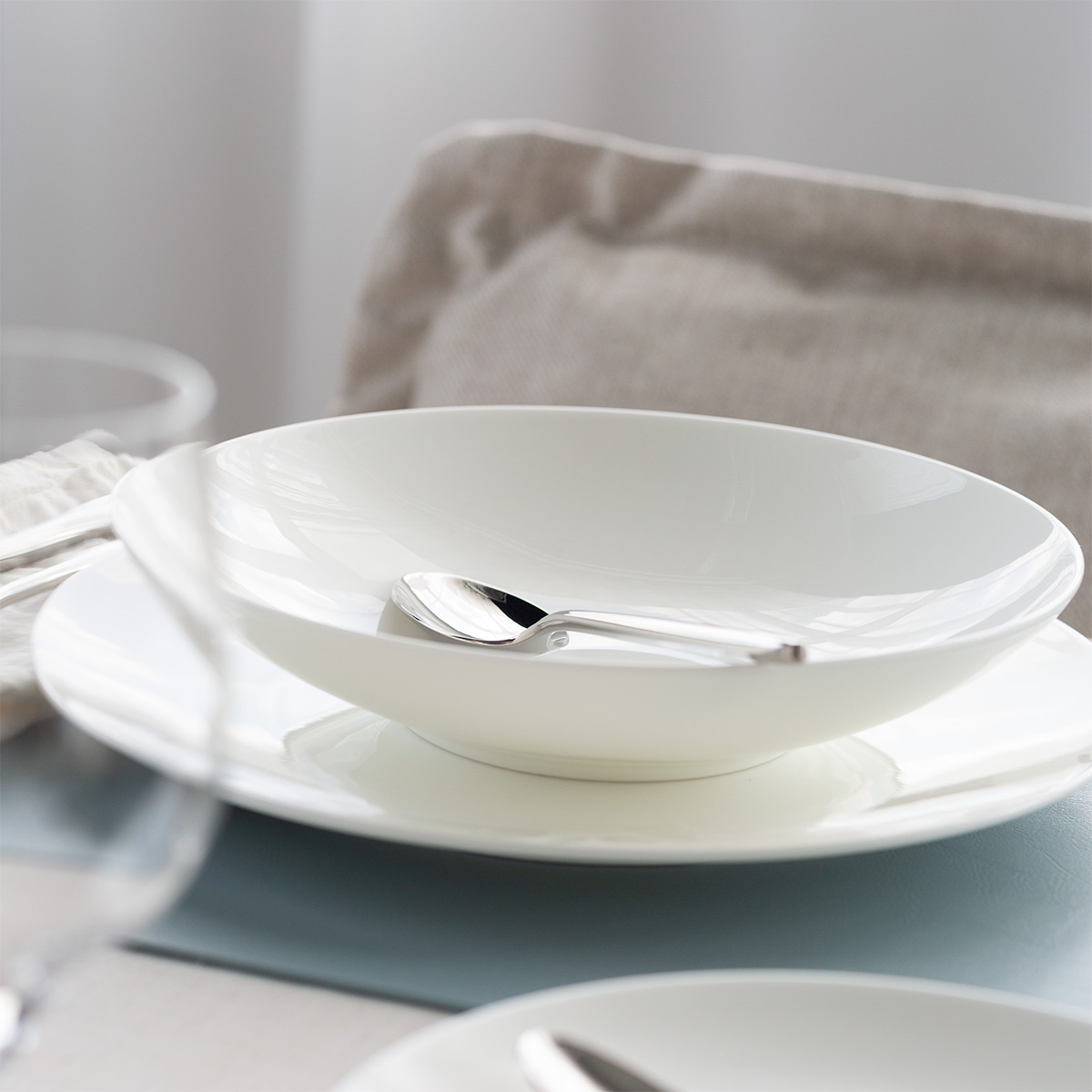 Service en porcelaine 12 pièces | Premium Platinum Line