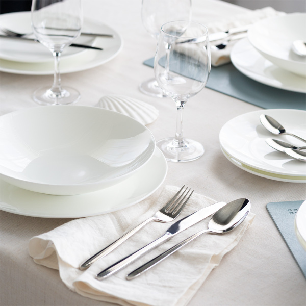 Service en porcelaine 12 pièces | Premium Platinum Line