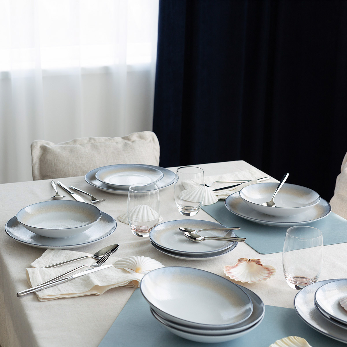 Assiette plate Coupe classic 21 cm - Ice Rim
