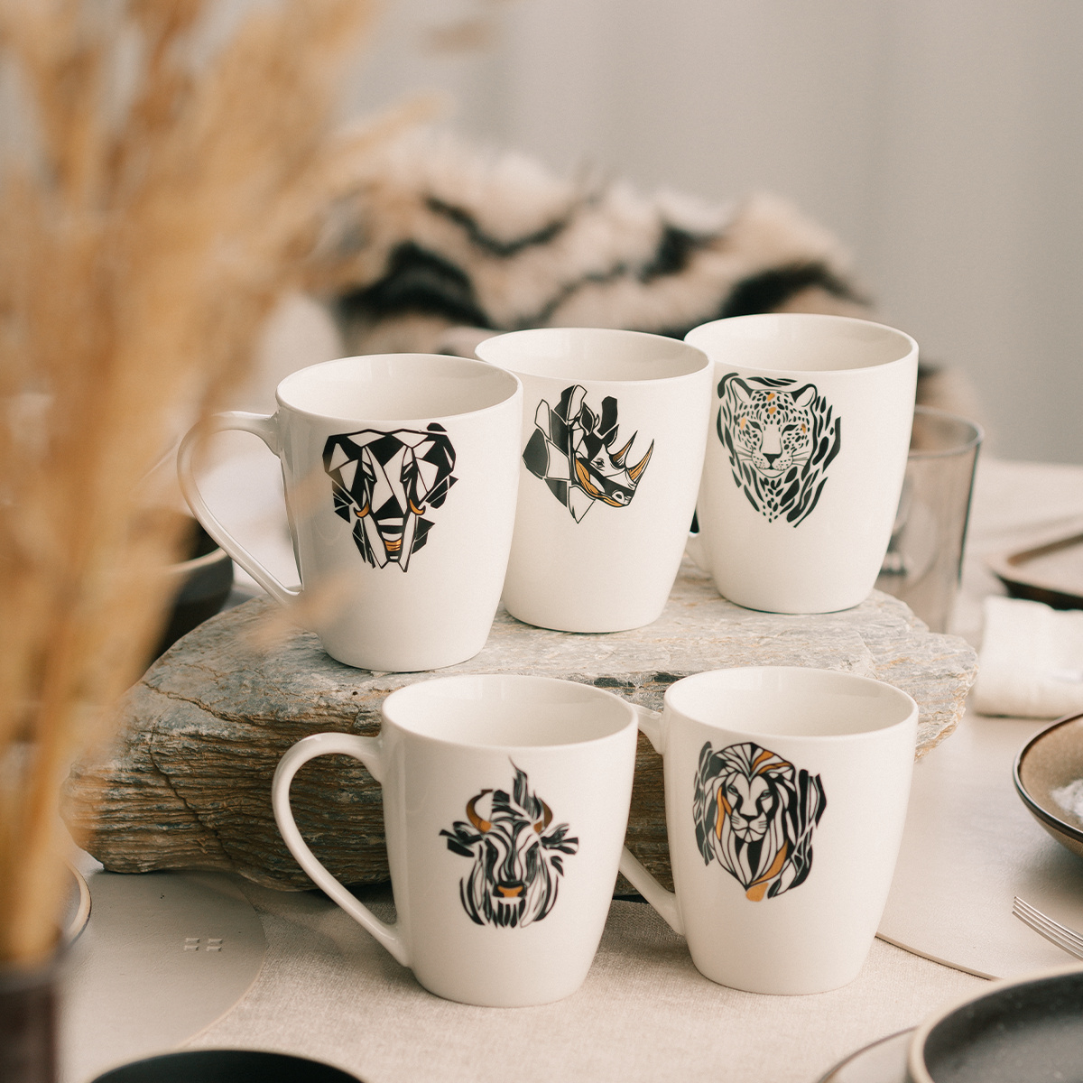 Tasse 360 ml Rhinocéros | Flow Solatelier Africa