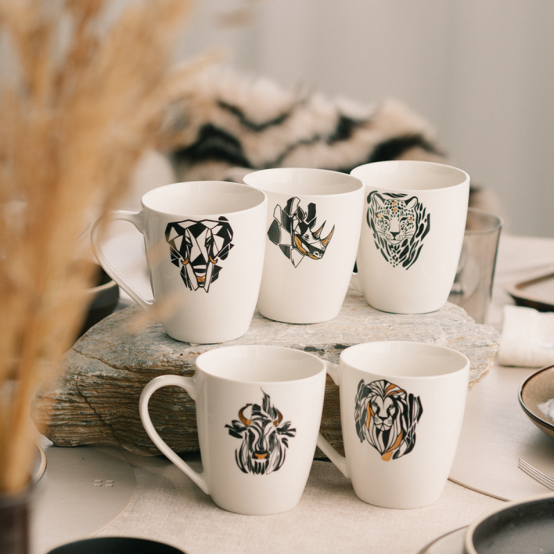 Tasse 360 ml Rhinocéros | Flow Solatelier Africa