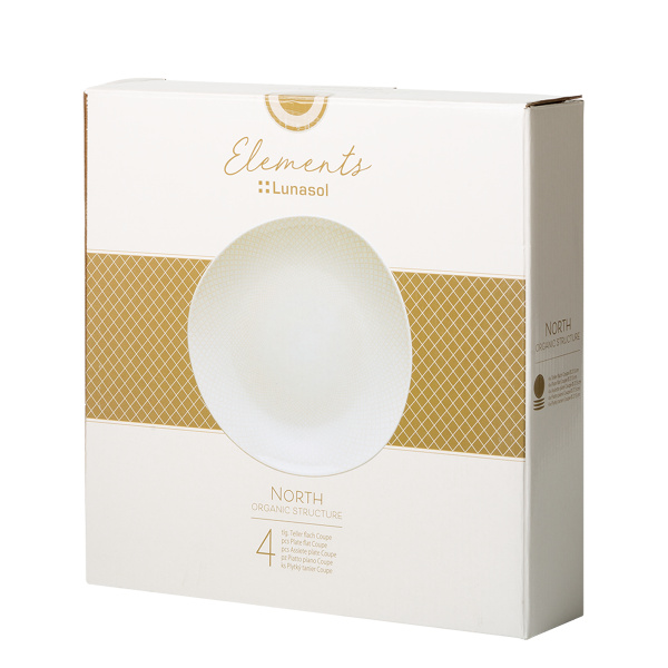 Assiettes plates Coupe 27,5 cm 4 pcs | Elements North