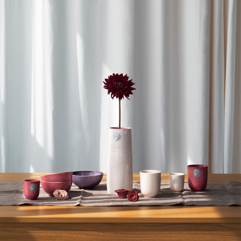 Tasse à mokka sans anse 80 ml | Gaya Solatelier Rose Crystal