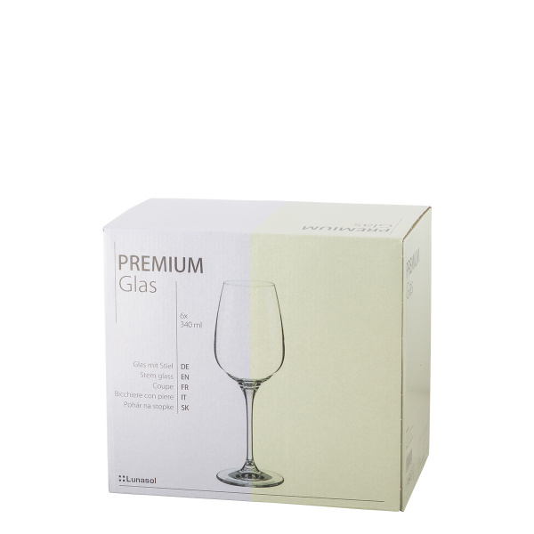 Verres Sauvignon blanc 340 ml set de 6 pièces - Premium Glas Crystal