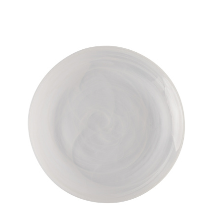 Assiette plate blanche 21 cm – Elements Glass
