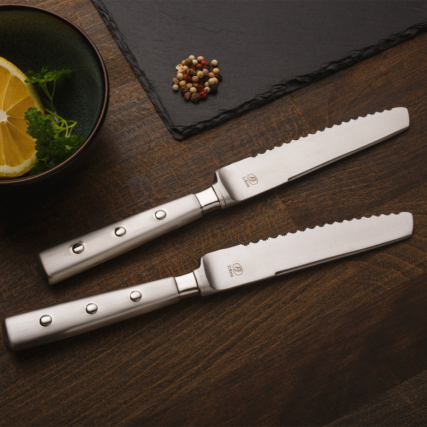 Set de couteaux à steak 6 pcs dans boîte en bois – Bistro II CNS mat