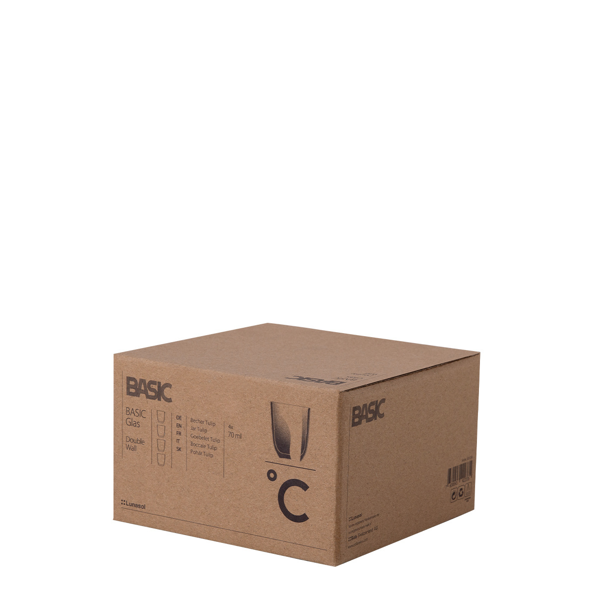 Verre BASIC Glas Double Wall 70 ml - lot de 4