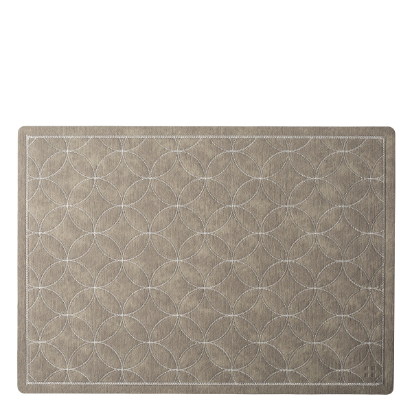 Set de table Stitch taupe 45×32 cm | Elements Ambiente