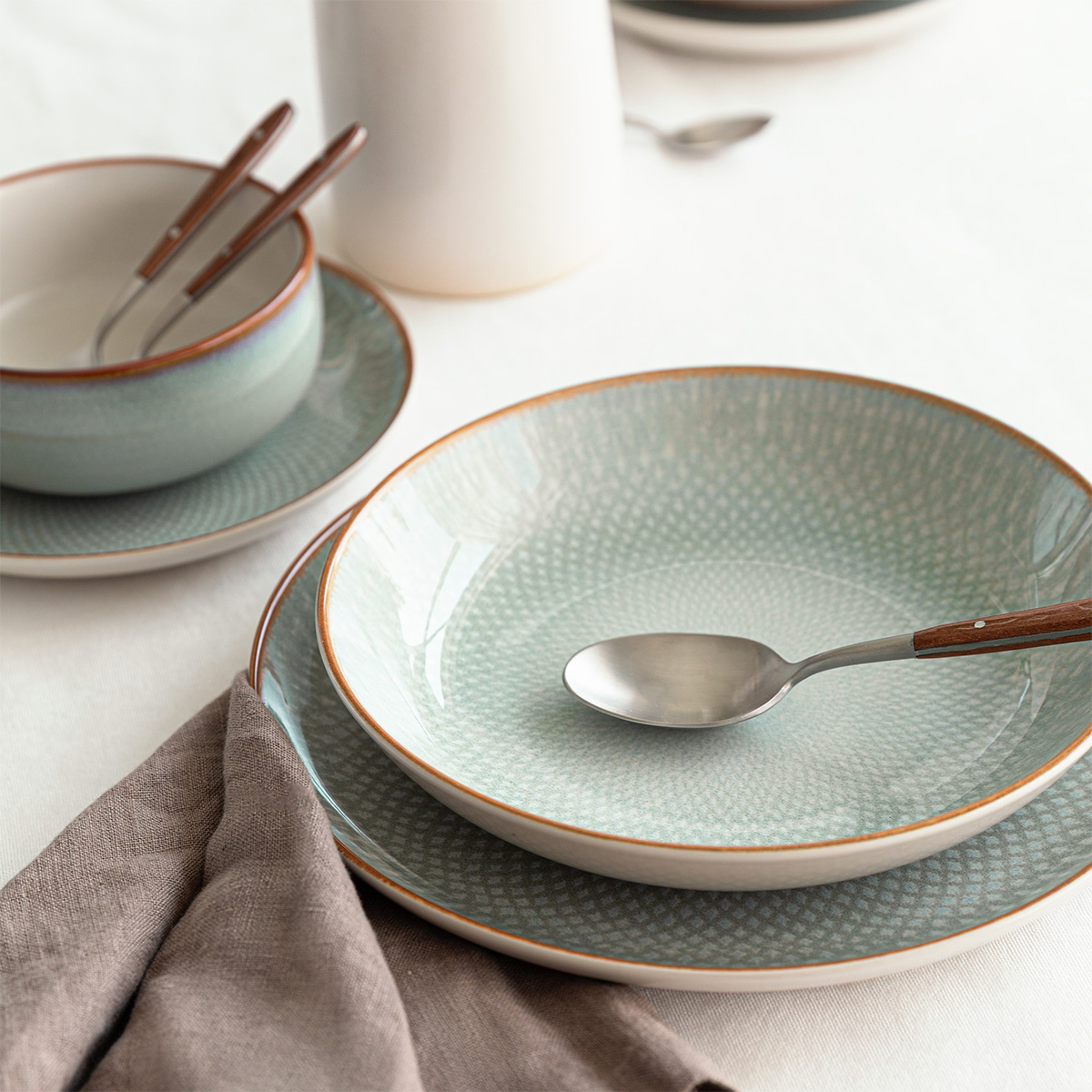 Assiette creuse Coupe 23 cm set de 4 - Elements Day Mandala
