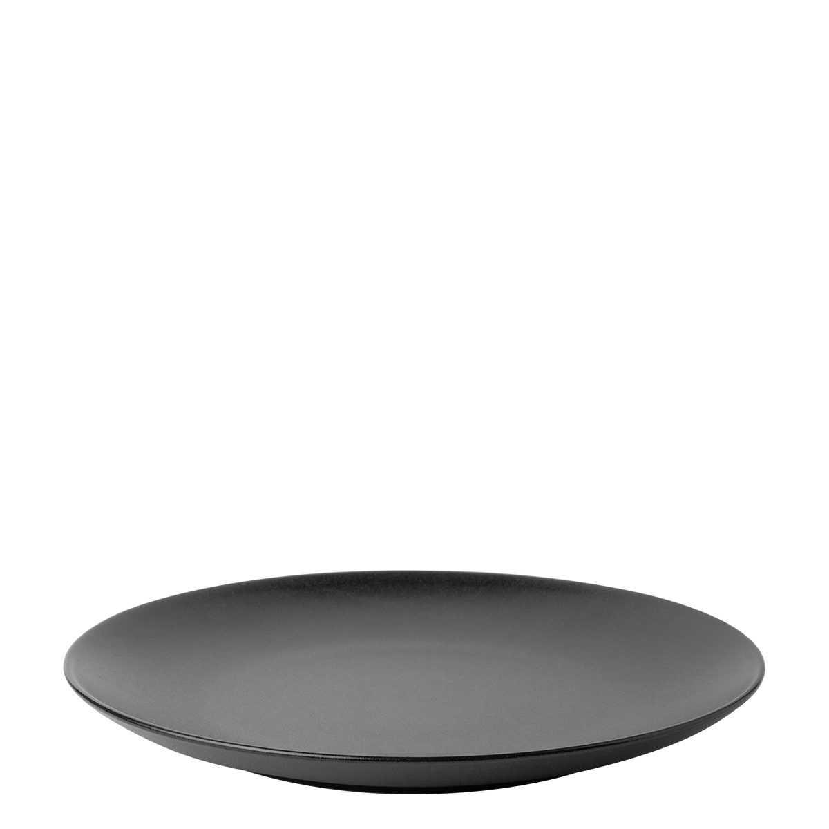 Assiette plate 27 cm 4 pcs - Basic noir mat