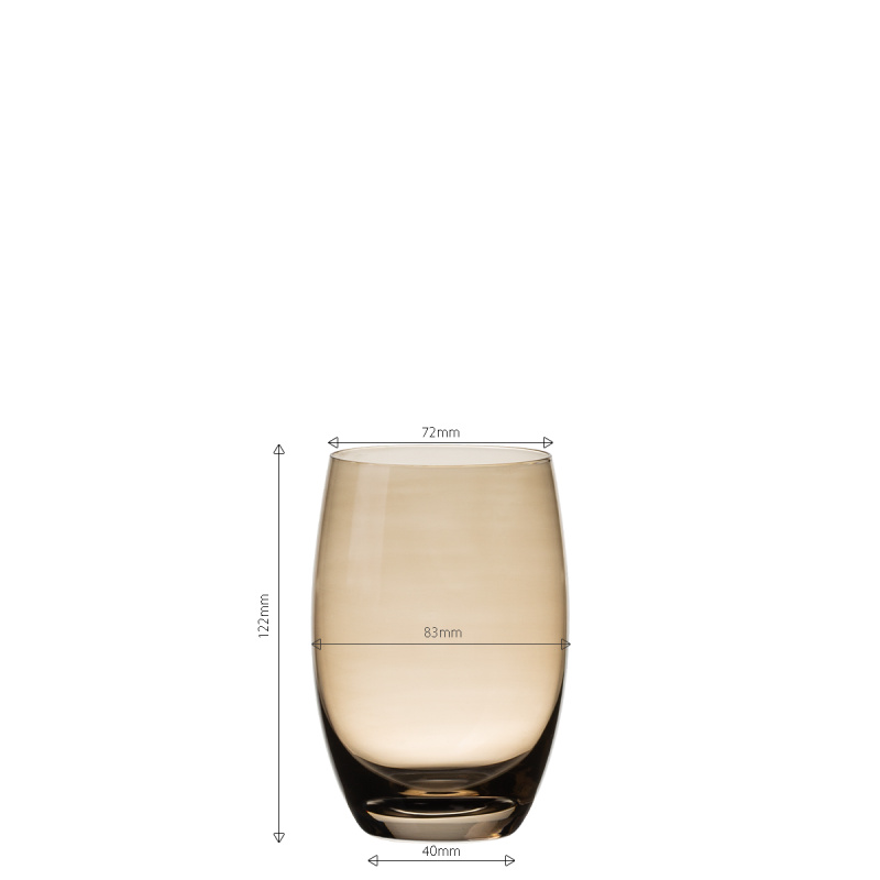 Verres Tumbler taupe 460 ml 6 pcs - Optima Glas Lunasol