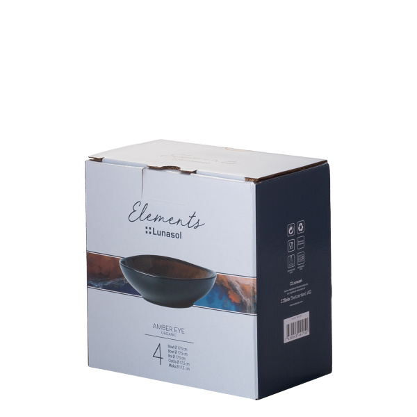 Set de 4 bols | Elements Amber Eye Organic
