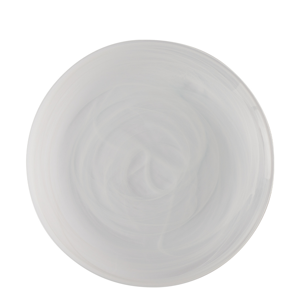 Assiette plate blanche 28 cm - Elements Glass