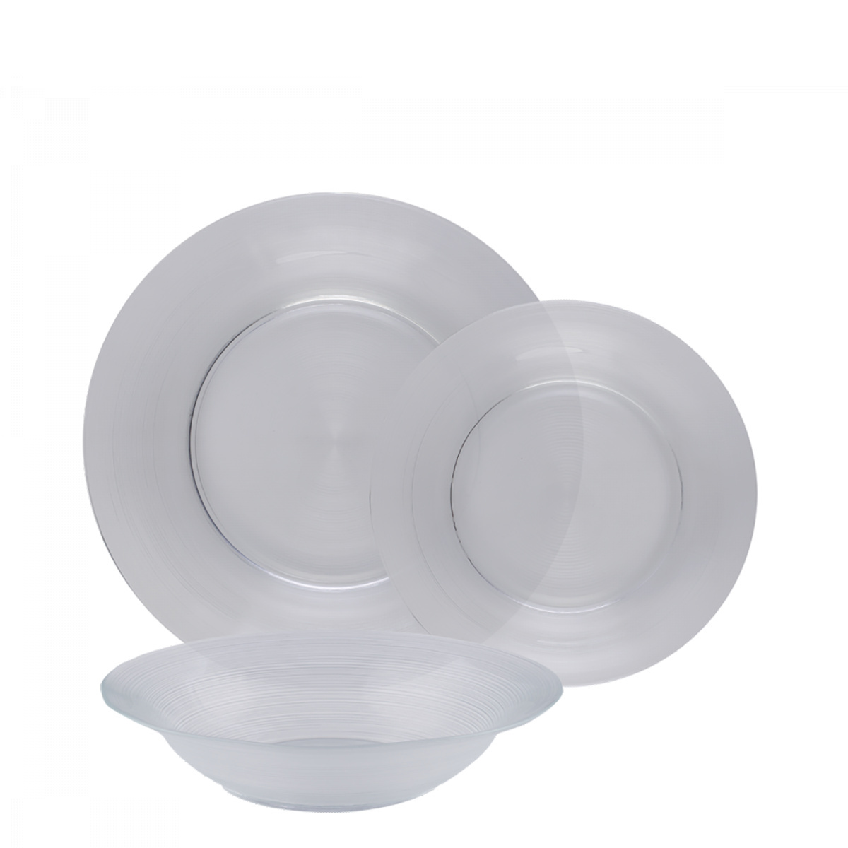 Set de vaisselle 12 pcs - Basic Chic Glass