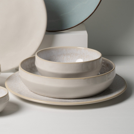 Set d'assiettes en céramique 18 pièces - Gaya Elements Lumina North