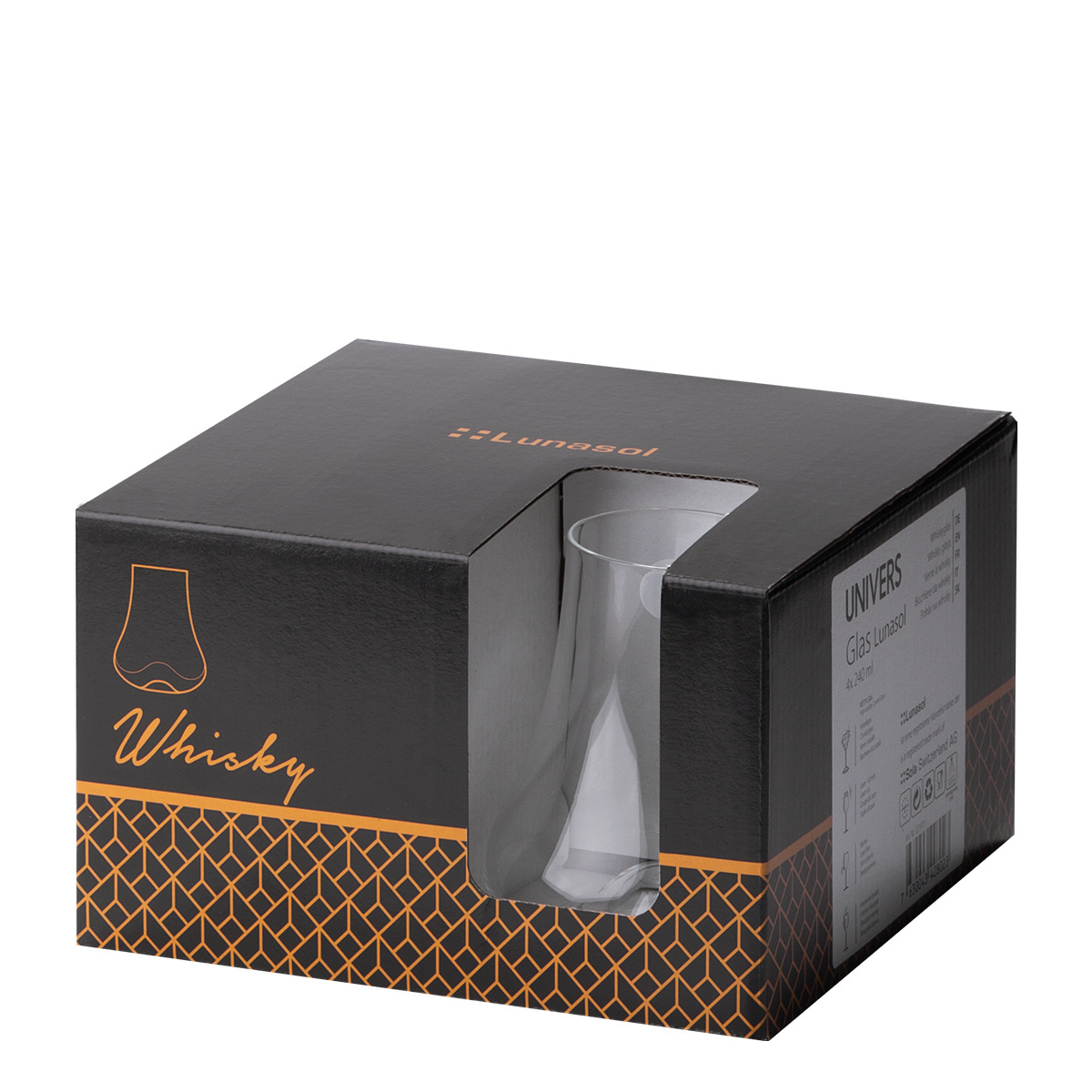 Verre à whisky Wave 240 ml, lot de 4 - Univers Glas Lunasol