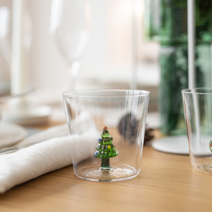 Verre avec motif sapin de Noël | Ichendorf