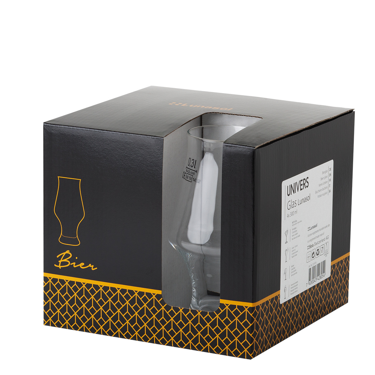 Verres à bière 300 ml set de 4 - Univers Glas Lunasol